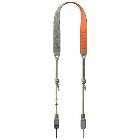 P-CB-282 tracolla Fotocamera Tessuto, Elastomero Termoplastico (TPE), Nylon, Poliestere Colore cognac, Verde - Foto 1