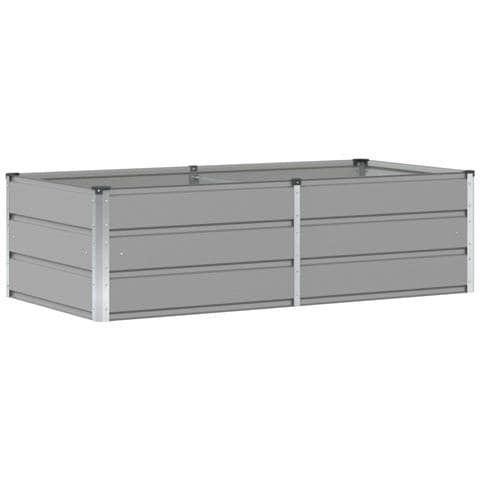 Fioriera Grigio chiaro 160 x 80 x 45 cm Acciaio - Foto 1
