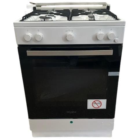 Cucina 4 Fuochi a Gas Forno a gas 60x60 cm Bianco WS67G1KMW /MEA - Foto 1