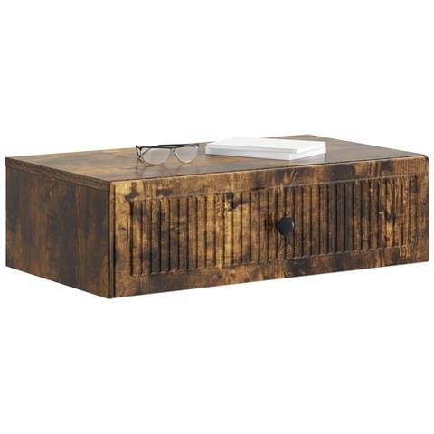 Tavolino da Parete Laterale Rovere Fumo 59 x 34,5 x 17 cm - Foto 2