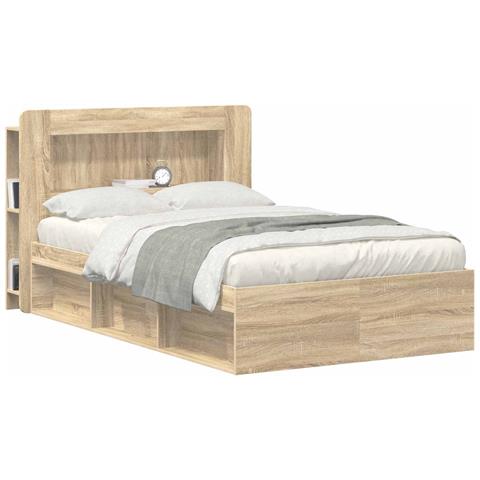 Testata del letto Rovere Sonoma Legno ingegnerizzato - Foto 2