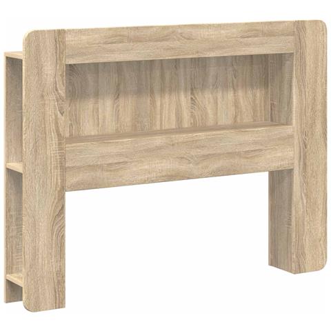 Testata del letto Rovere Sonoma Legno ingegnerizzato - Foto 1