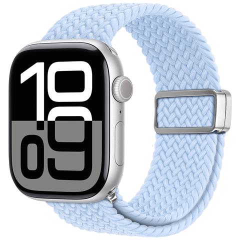Cinturino Orologio per Apple Watch Series 11 10 42mm - Nylon, Blu - Foto 4