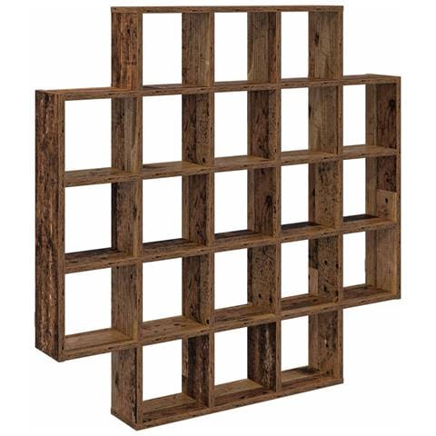 Scaffale da parete Legno antico 100 x 13 x 100 cm - Foto 1