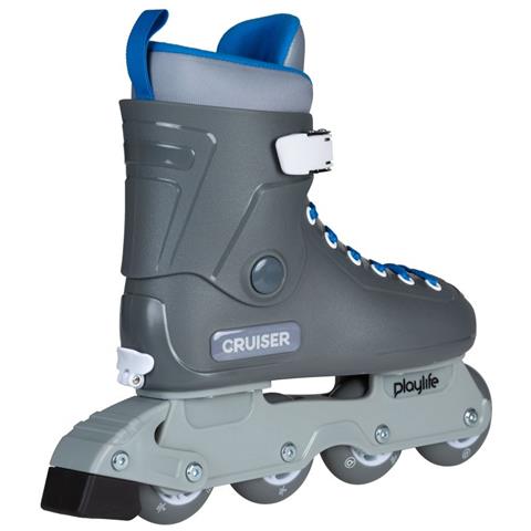 Playlife Pattini in linea regolabili per bambini, modello Cruiser, grigi (taglie 35-38) - Foto 1