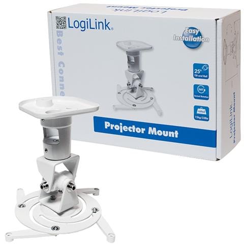 ICA-PM 1WH - Supporto a Soffitto per Proiettori Estensione 22cm Bianco - Foto 7