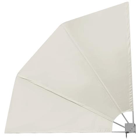 Tenda Laterale per Balcone Pieghevole Crema 210x210 cm - Foto 1