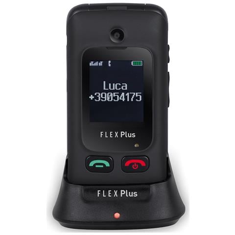 FLEX PLUS 55 Senior Phone Display 2.4" Slot Micro SD Bluetooth con Tasti Grandi + SOS Fotocamera Colore Nero - Foto 2
