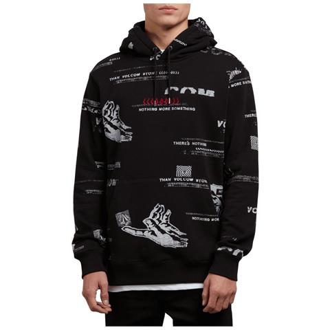 VOLCOM - Felpa Uomo Con Cappuccio Nothing More - Taglia: S - Colore: Nero  Bianco - ePRICE