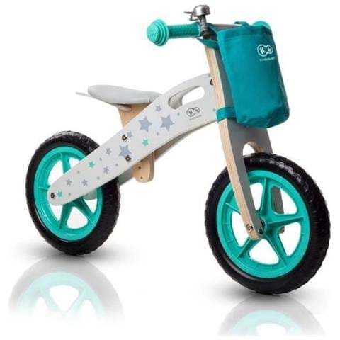 Kinderkraft Runner Stars Velocipede Per Biciclette Bici Senza Bambini Pedali In Legno Con Borsa E Campanello In 2 Colori - Foto 6