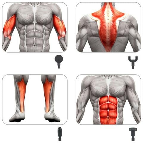 Massaggiatore A Percussione Ricaricabile Dolore Muscolare Stanchezza - Foto 6