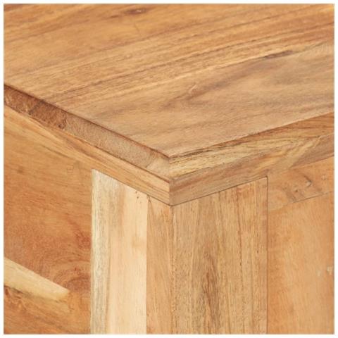 Scrivania 110x50x75 Cm In Legno Massello Di Recupero - Foto 2
