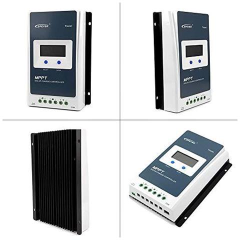 Regolatore Di Carica Mppt Solar Tracer An Serie 10a 20a 30a 40a Con 12v 24v Dc Automaticamente Identificazione Del Sistema Di Tensione (20a Mt50 Rts) - Foto 2