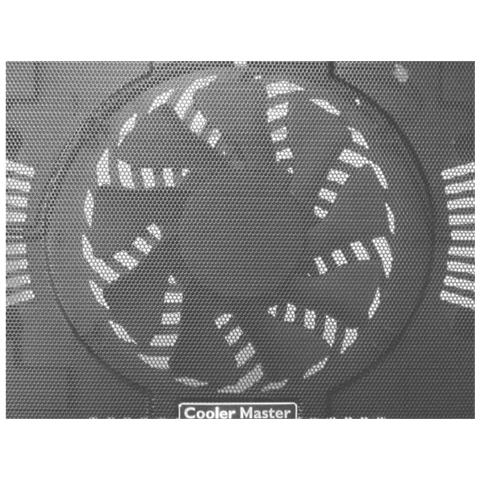Cooler Master NotePal X-Slim, 2.0, 0.38A, 1.9W, Nero, 380 x 270 x 27,5 mm, 700g - Foto 1