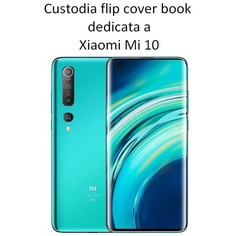 Maxy Custodia Book Orizzontale Silicone Case Per Xiaomi Mi 10 - Mi 10 Pro Pink-navy - Foto 2