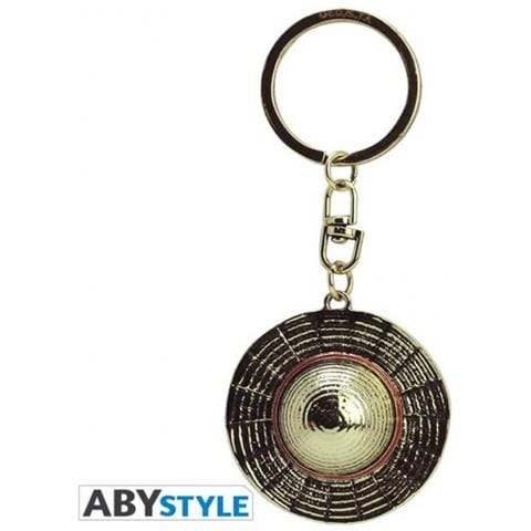 One Piece Luffy's Hat Keychain - Cappello Di Rufy Portachiavi 3d - Gold - - Foto 1