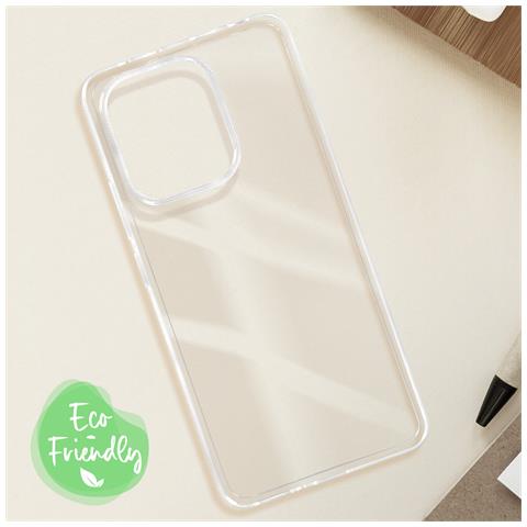 Cover Per Xiaomi Redmi Note 13 4g Flessibile Riciclata Riciclabile, Trasparente - Foto 5