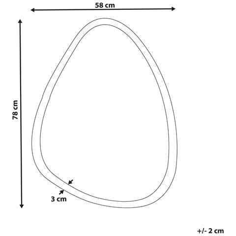 Specchio Da Bagno Con Luce Led Bethune 58 Cm 78 Cm Argento - Foto 13