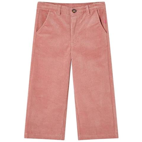 Pantaloni Per Bambini In Velluto A Coste Rosa Antico 128 - Foto 1