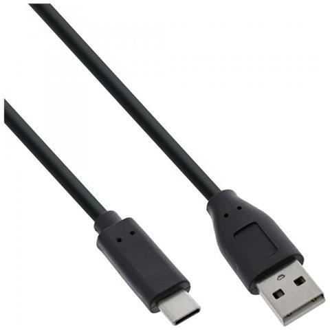 Cavo Usb 2.0 C M / A M, 3m, Nero, Usb Power Delivery 3a@ 1m, 0,5a@ 2m - Foto 1