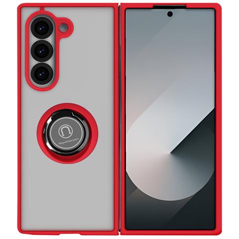 Cover Per Samsung Galaxy Z Fold6 Anello Magnetico Supporto Video - Foto 1