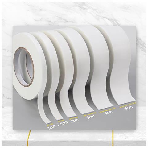 Nastro Biadesivo In Schiuma Pe (5 Rotoli) White L - Foto 6