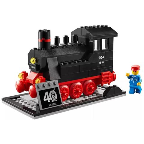40370 Set Treno 188pcs 40° Anniversario Modello Motore A Vapore, Nero / Rosso - Foto 1