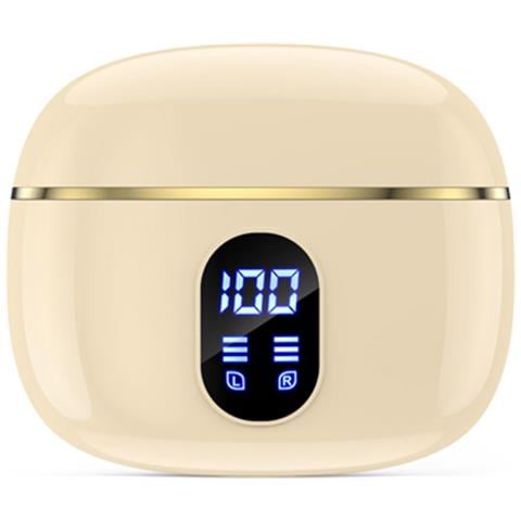 Auricolari Tws Bluetooth 5.3 Compatibili Con Siri Modello Dallas, Beige - Foto 3