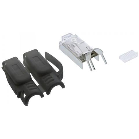 Connettore A Crimpare Cat. 6a Rj45 Schermato, Nero, 100 Pz. - Foto 3