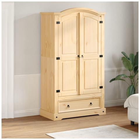 Armadio Corona 102x52x186 Cm In Legno Massello Di Pino - Foto 1