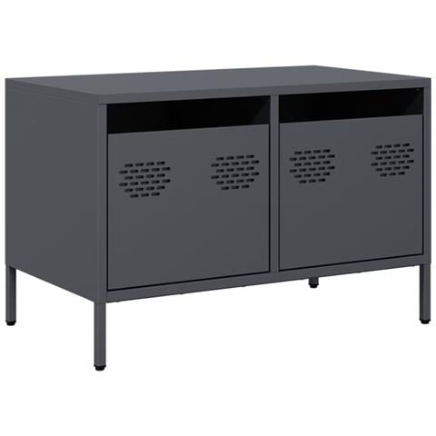 Mobile Tv Antracite 68x39x43,5 Cm In Acciaio Laminato A Freddo - Foto 2