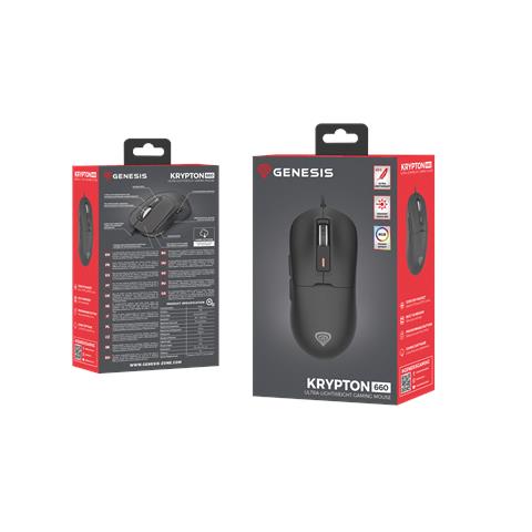 Krypton 660 mouse Gaming Mano destra USB tipo A Ottico 12000 DPI - Foto 2