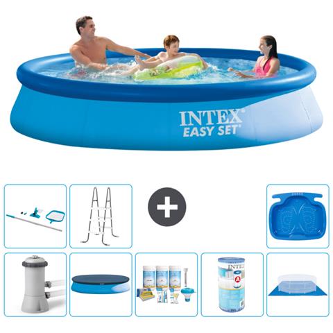 Piscina Fuori Terra - In Giro - 366x76 Cm - Blu - Include Accessori Coordinati A1023 - Foto 1