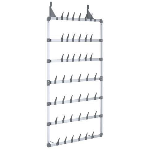 Lusso Casadino -  Scarpiera Pensile Argento 66x13x139 Cm - Foto 1