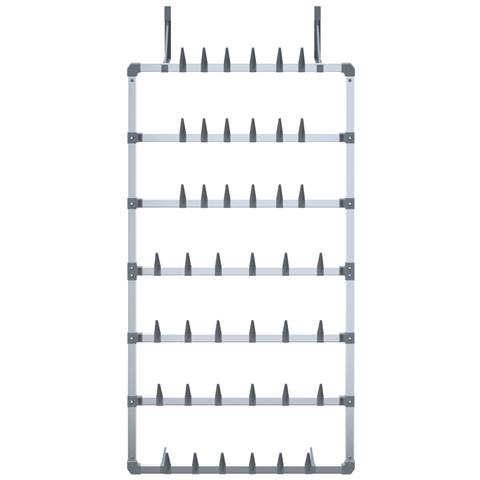 Lusso Casadino -  Scarpiera Pensile Argento 66x13x139 Cm - Foto 2