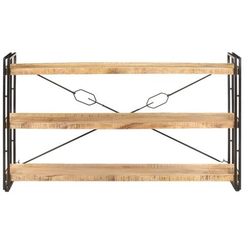 Lusso Casadino - Libreria A 3 Ripiani 140x30x80 Cm In Legno Massello Di Mango - Foto 1