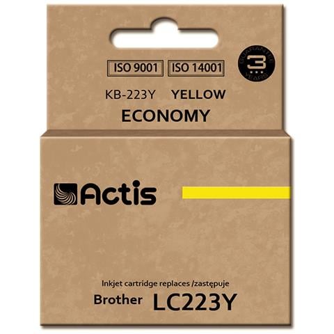 cartridge KB-223Y replacement Brother LC223Y Standard 10 ml - Kompatibel - Tintenpatrone cartuccia d'inchiostro 1 pz Compatibile Resa standard Giallo - Foto 1