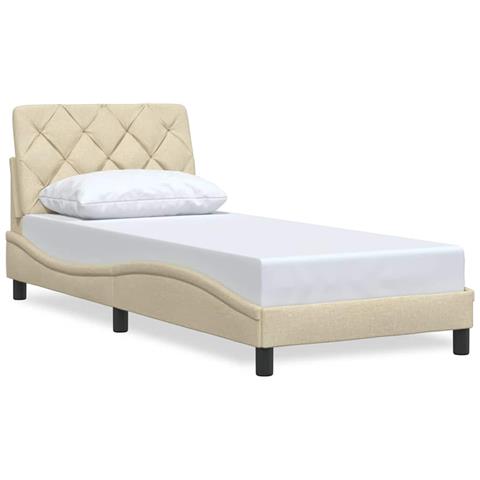 Giroletto senza Materasso Crema 90x200 cm in Tessuto - Foto 1