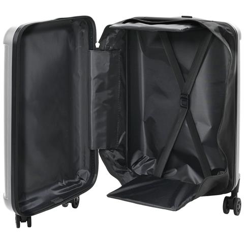 Valigia Pieghevole Rigida 20 pollici Argento 34 x 23 x 55.5 cm ABS - Foto 2