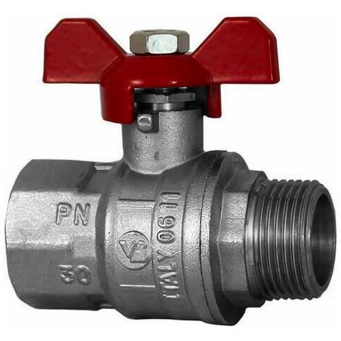 Valvola A Sfera Passaggio Totale M-f 1/2"" Confezione Da 5 Pezzi - Foto 1