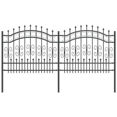 Recinzione da giardino Grigio 140 cm - Foto 1