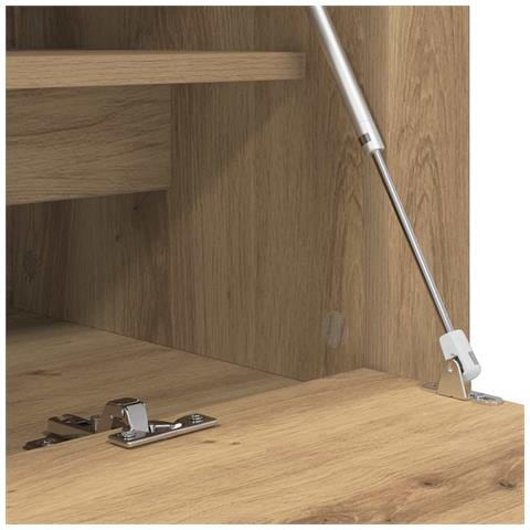 Mobile per scarpe con porta rovere artigianale 100 x 35 x 38 cm - Foto 9