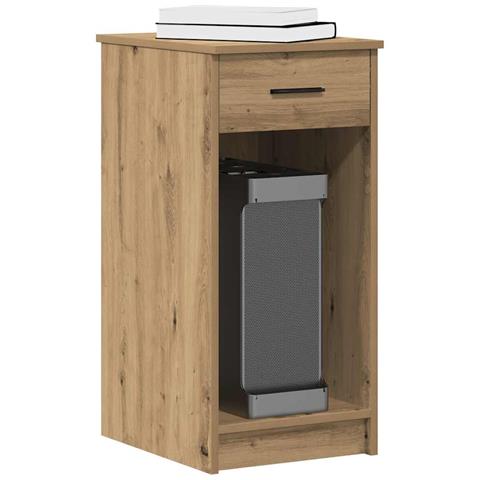 Supporto per Computer a Torre con Cassetto Rovere 35x45x77 cm - Foto 2