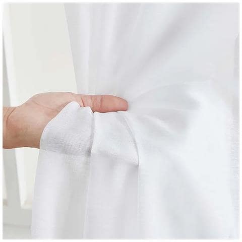 Tende Voile Bianche Trasparenti Con Tasca Per Bastone Per Soggiorno E Camera Da Letto L - Foto 2