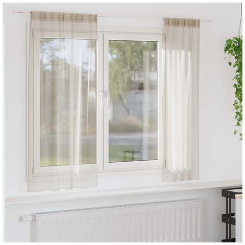 Tende con tende 2 pcs Sabbia Poliestere - Foto 2