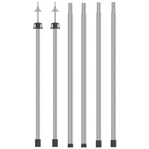 Lusso Casadino -  Aste Telescopiche Per Tende 102-260 Cm 2pz In Alluminio - Foto 2