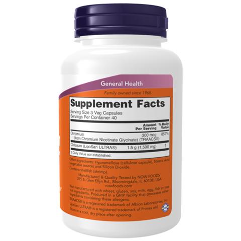 Chitosano 500 Mg Più Cromo 120 Capsule Vegetali - Foto 2