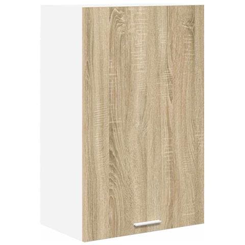 Armadio pensile Riga Quercia Sonoma e Bianca 50 x 31 x 80 cm - Foto 1