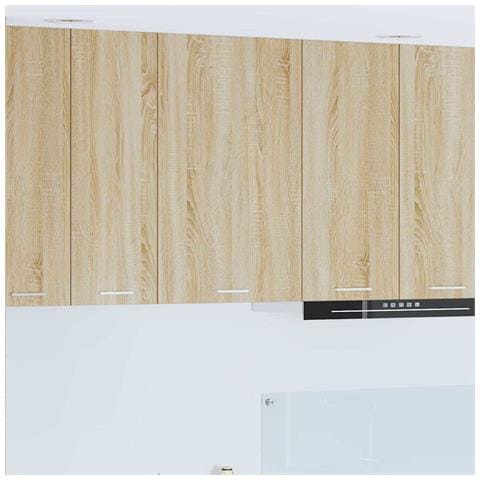 Armadio pensile Riga Quercia Sonoma e Bianca 50 x 31 x 80 cm - Foto 2