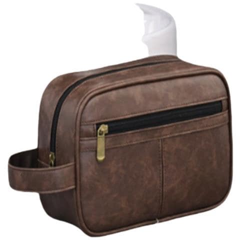 Beauty Case Da Viaggio Portatile Da Uomo - Elegante E Funzionale Brown - Foto 1